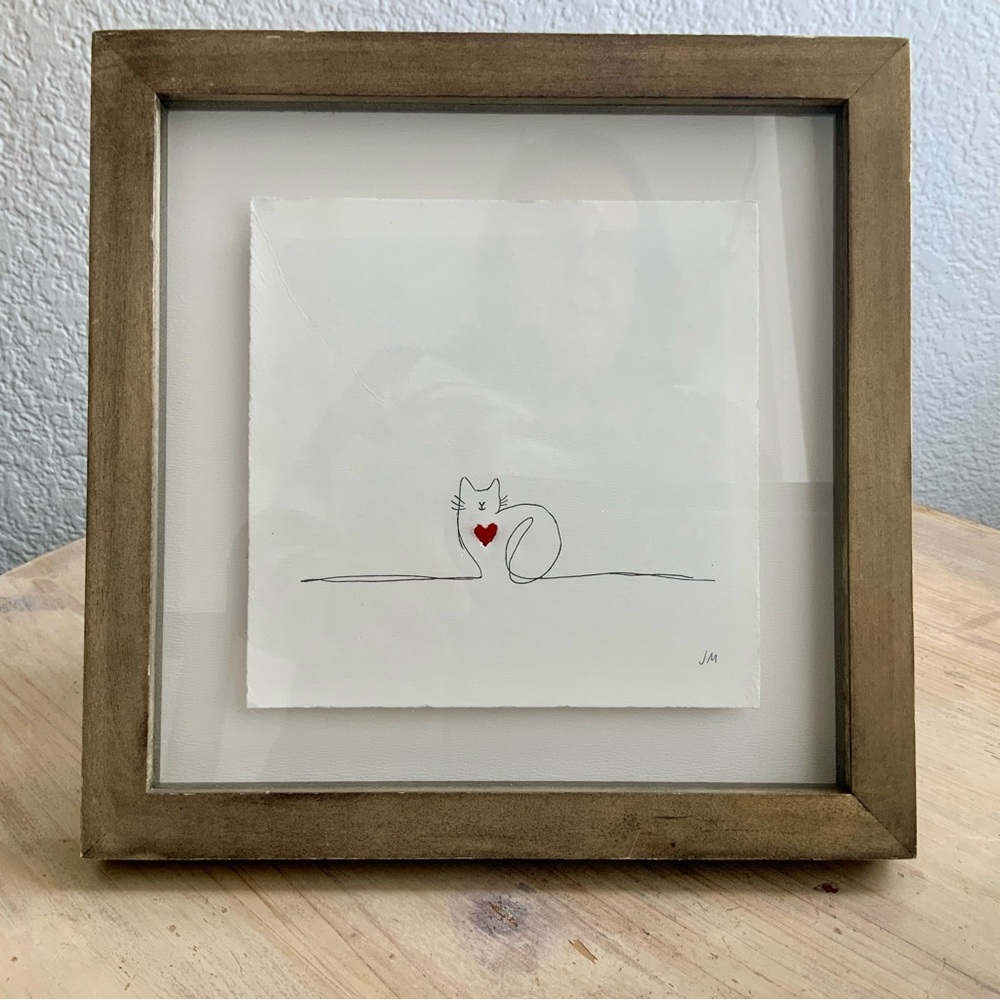 Cat Love, Print, Framed Art, Johannah Miller, The Crossroads Collection